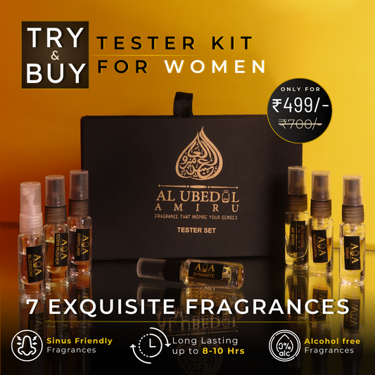Tester Kit For Women - 7 Perfume Testers (10 ml)